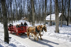 Temps des sucres en famille à la Sucrerie de la Montagne - Photo Tourisme Montérégie