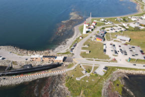 Site Historique Maritime de la Pointe au Père - Vue aérienne