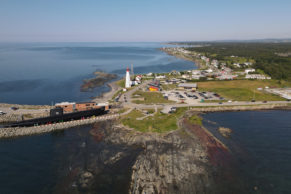 Site Historique Maritime de la Pointe au Père - Vue aérienne