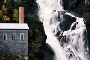 Chute Ouiatchouan au Village Historique de Val-Jalbert (Saguenay-Lac-Saint-Jean)