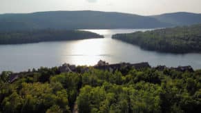 Hotel Sacacomie vue aérienne
