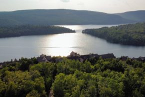 Hotel Sacacomie vue aérienne