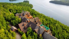 Hotel Sacacomie vue aérienne