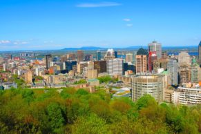 Vue centre ville Montréal depuis le bélvédère Mont-Royal Kondiarok © Ida Joncour