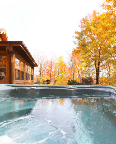 Fiddler Lake Resort : chalets en bois rond au Québec dans les Laurentides