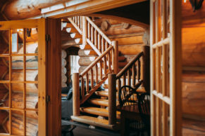 Fiddler Lake Resort : chalets en bois rond au Québec dans les Laurentides