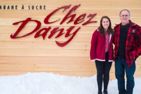 Père et fille © Cabane à sucre chez Dany