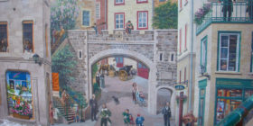 Visiter Québec : Fresque du quartier du Petit Champlain - Vieux Québec - Photo Nicolas Garbay