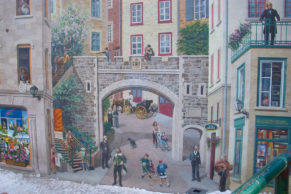 Visiter Québec : Fresque du quartier du Petit Champlain - Vieux Québec - Photo Nicolas Garbay