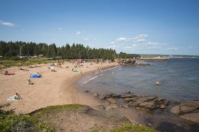 Parc du Bourg de Pabos en Gaspésie - Plage