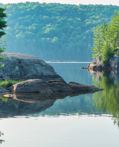 Parc régional du Poisson Blanc dans les Laurentides