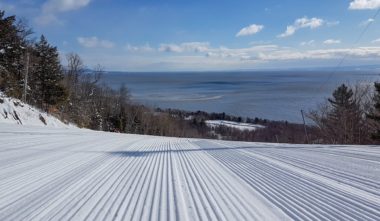 Vue depuis une piste de ski © Massif-de-Charlevoix