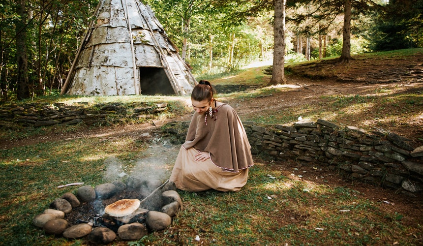Site d’interprétation micmac de Gespeg - Gaspésie (Québec, Canada)