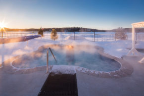 SPA de l'Esterel Resort en hiver - Hotel de luxe dans les Laurentides