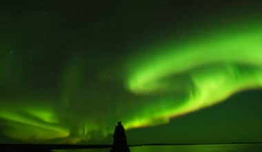 Aurores boréales Inuksuk Nunavik Québec ©Heiko Wittenborn