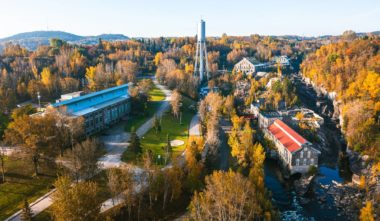 Vue aérienne Pulperie de Chicoutimi - Photo Michael Plourde