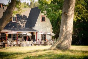 Terrasse - Microbrasserie québécoise La Chasse-Pinte (Saguenay-Lac-Saint-Jean)