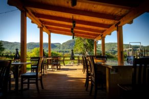 Terrasse - Microbrasserie québécoise La Chasse-Pinte (Saguenay-Lac-Saint-Jean)