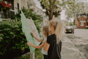 Enfants visitant la Maison Historique Alphonse Desjardins