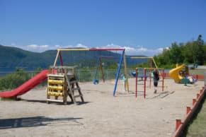 Camping Tadoussac : plaine de jeux pour les enfants