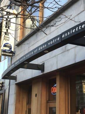 Façade restaurant - Binerie Mont-Royal, restaurant à Montréal