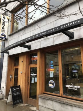 Façade restaurant - Binerie Mont-Royal, restaurant à Montréal