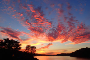 Coucher de soleil sur le Saguenay - Saguenay Aventures