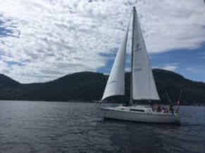 Péché Mignon sous voile - Voile Mercator Saguenay-Lac-Saint-Jean