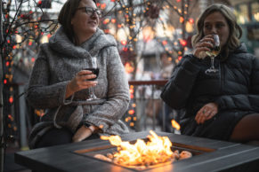 Terrasse du petit hôtel et Café Bierhoff Québec - Photo Andre-Olivier Lyra