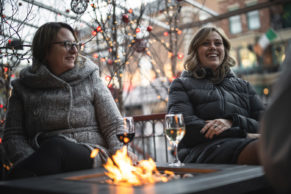 Terrasse du petit hôtel et Café Bierhoff Québec - Photo Andre-Olivier Lyra