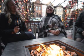 Terrasse du petit hôtel et Café Bierhoff Québec - Photo Andre-Olivier Lyra