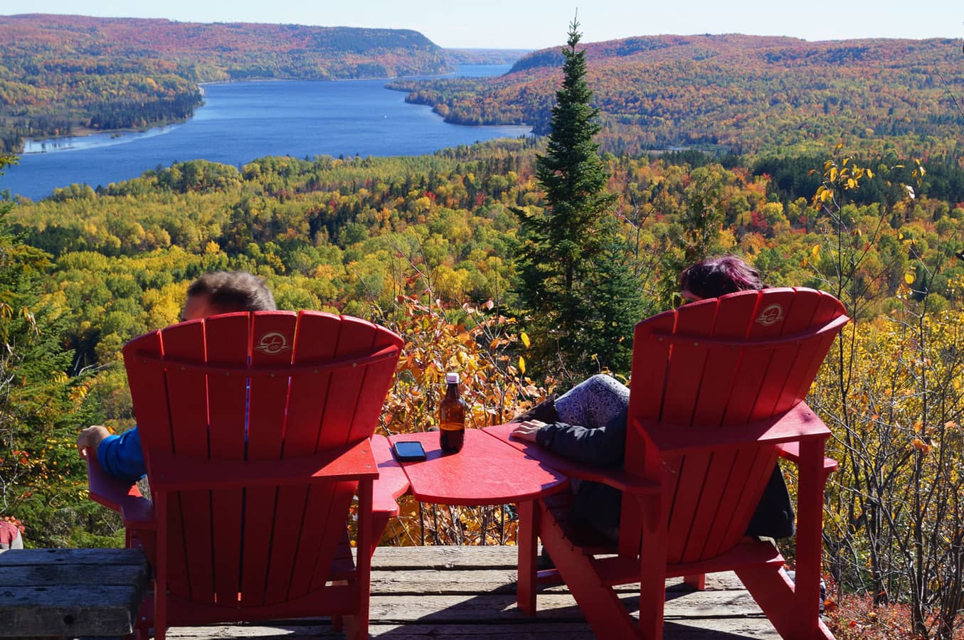 Paysage d'automne dans le parc national de la Mauricie - Crédits France Saint-Amant