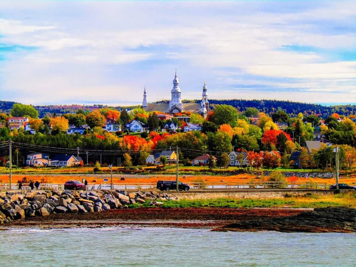 Vue des 3 clochers de l'Eglise de Trois-Pistoles - Photo Sophie Leclerc-Rioux