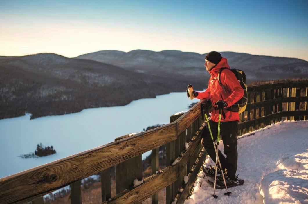 Point de vue en hiver dans le Parc du Mont-Tremblant © D-Tour