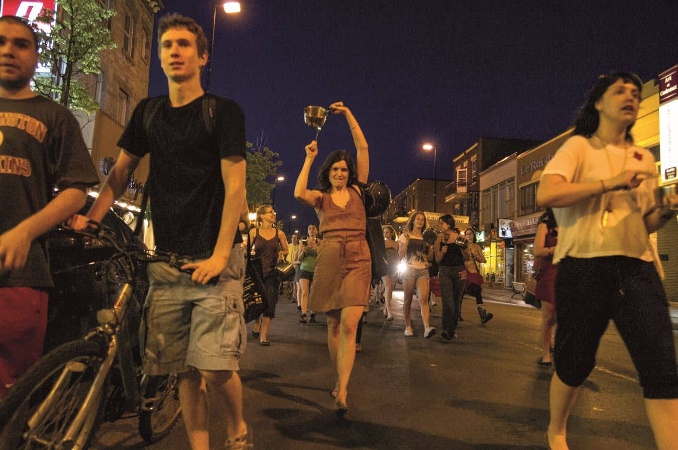 © Francis Bourgouin / Manifestation étudiante de casseroles contre la Loi 78 dans le quartier Rosemont à Montréal en mai 2012, pendant le « Printemps érable ».