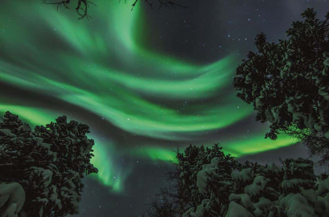 Aurore boréale dans le grand nord québécois © Olivier Paradis