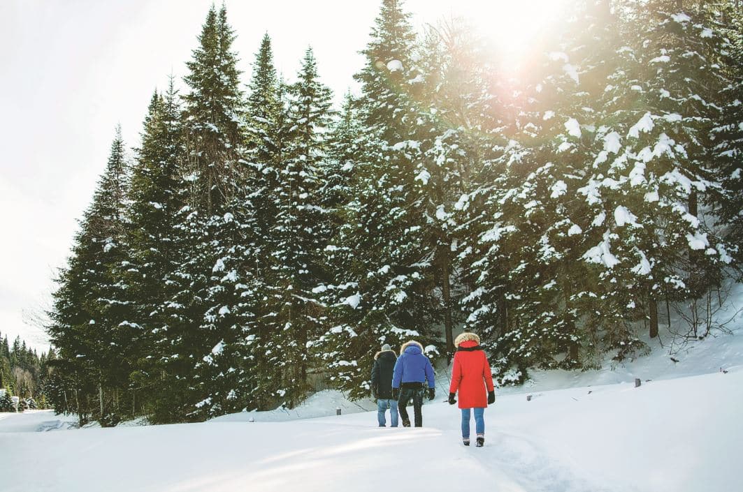 Randonnée en hiver dans le Parc des Appalaches © S. Allard