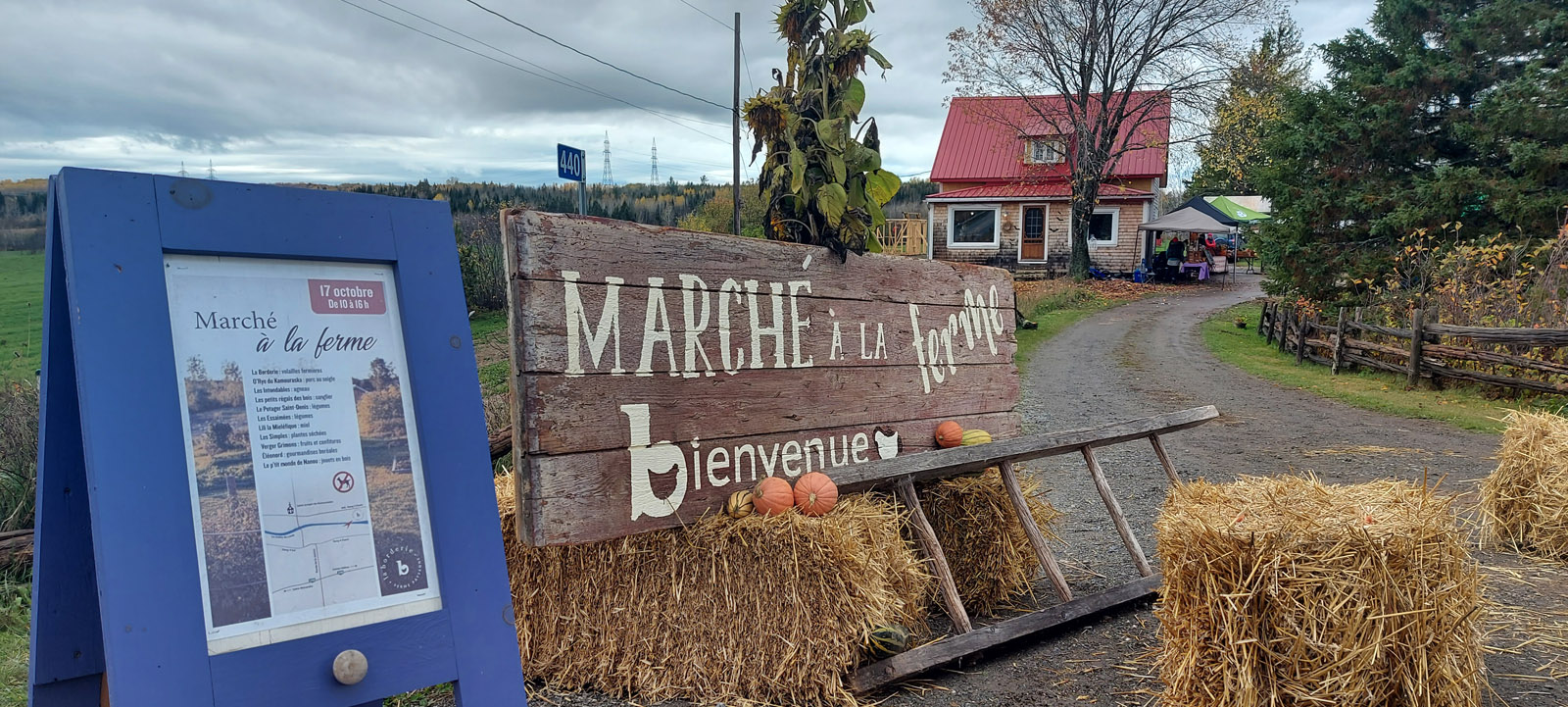 Marché à la ferme dans la région de Kamouraska - Crédit photo : Parc régional du Haut Pays de Kamouraska