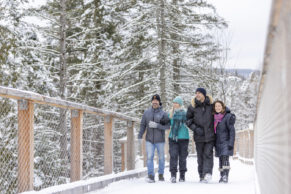 Sentier des Cimes Laurentides : une parfaite activité familiale à faire en hiver dans les Laurentides