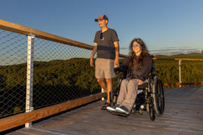Sentier des cimes Laurentides - Tour panoramique accessible PMR
