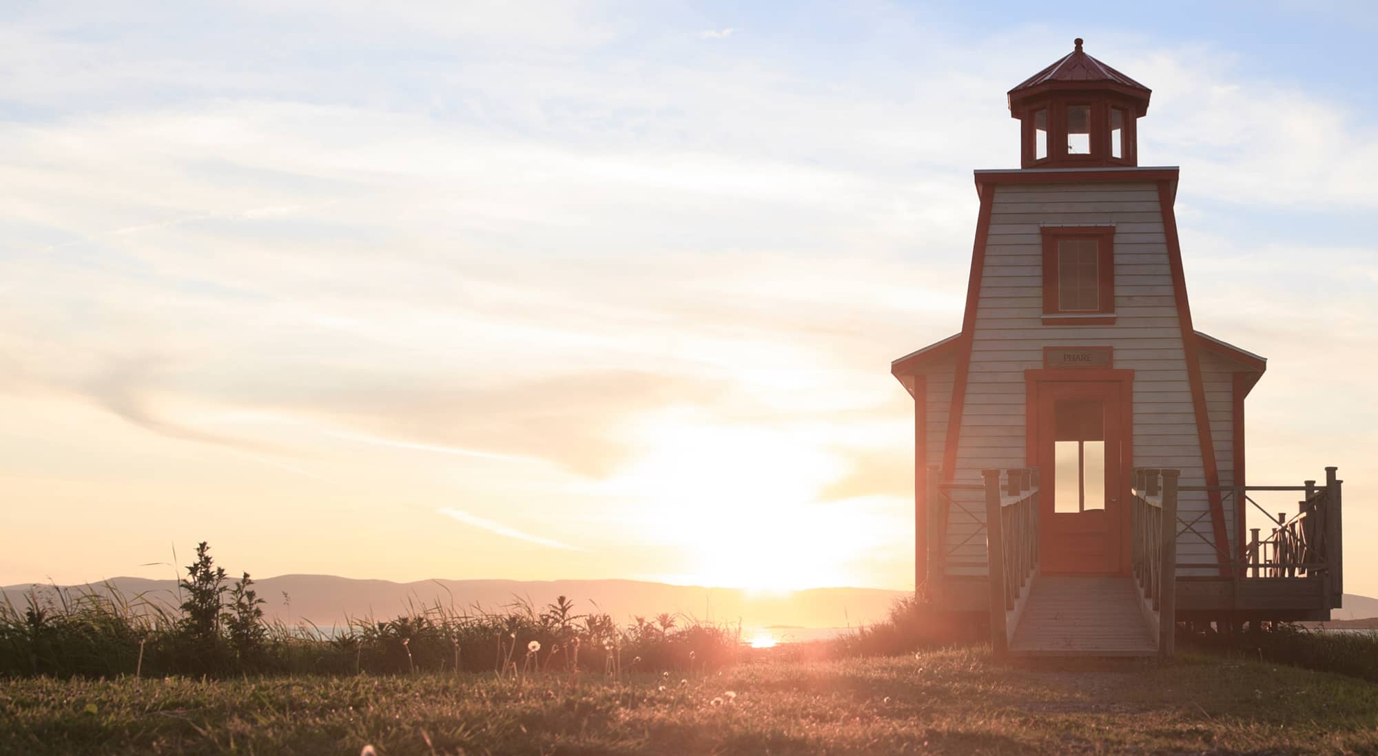 Coucher de soleil à Kamouraska - Crédit photo : Québec le Mag'