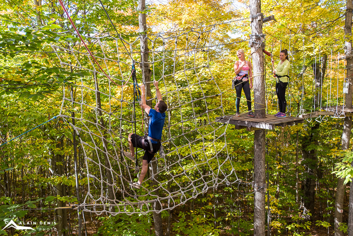 Acro-Nature : activité familiale dans les Laurentides, dans la Vallée de Saint-Sauveur