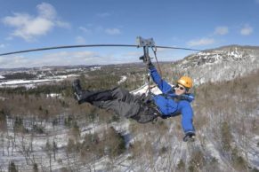 Méga Tyrolienne au Québec - Saint-Agathe-des-Monts - Tyroparc