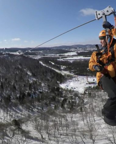 Méga Tyrolienne au Québec - Saint-Agathe-des-Monts - Tyroparc