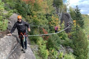 Route des Via Ferrata Québec - Tyroparc