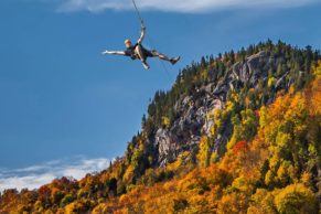 Méga Tyrolienne au Québec - Saint-Agathe-des-Monts - Tyroparc