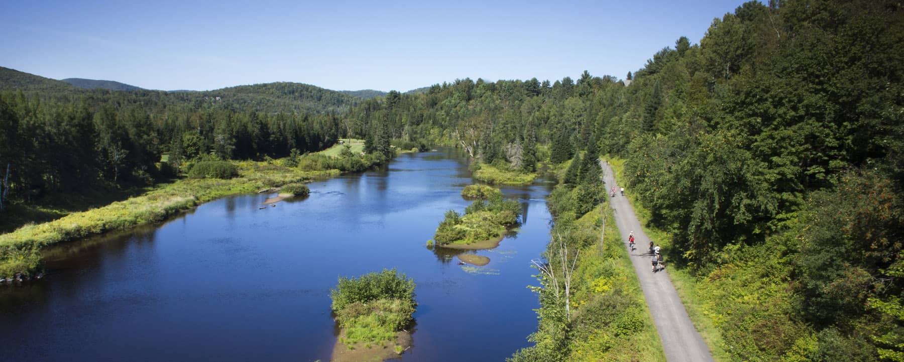 Parc linéaire Le P'tit Train du Nord : un lieu à ne pas manquer pendant vos prochaines vacances dans les Laurentides- Photo Tourisme Laurentides