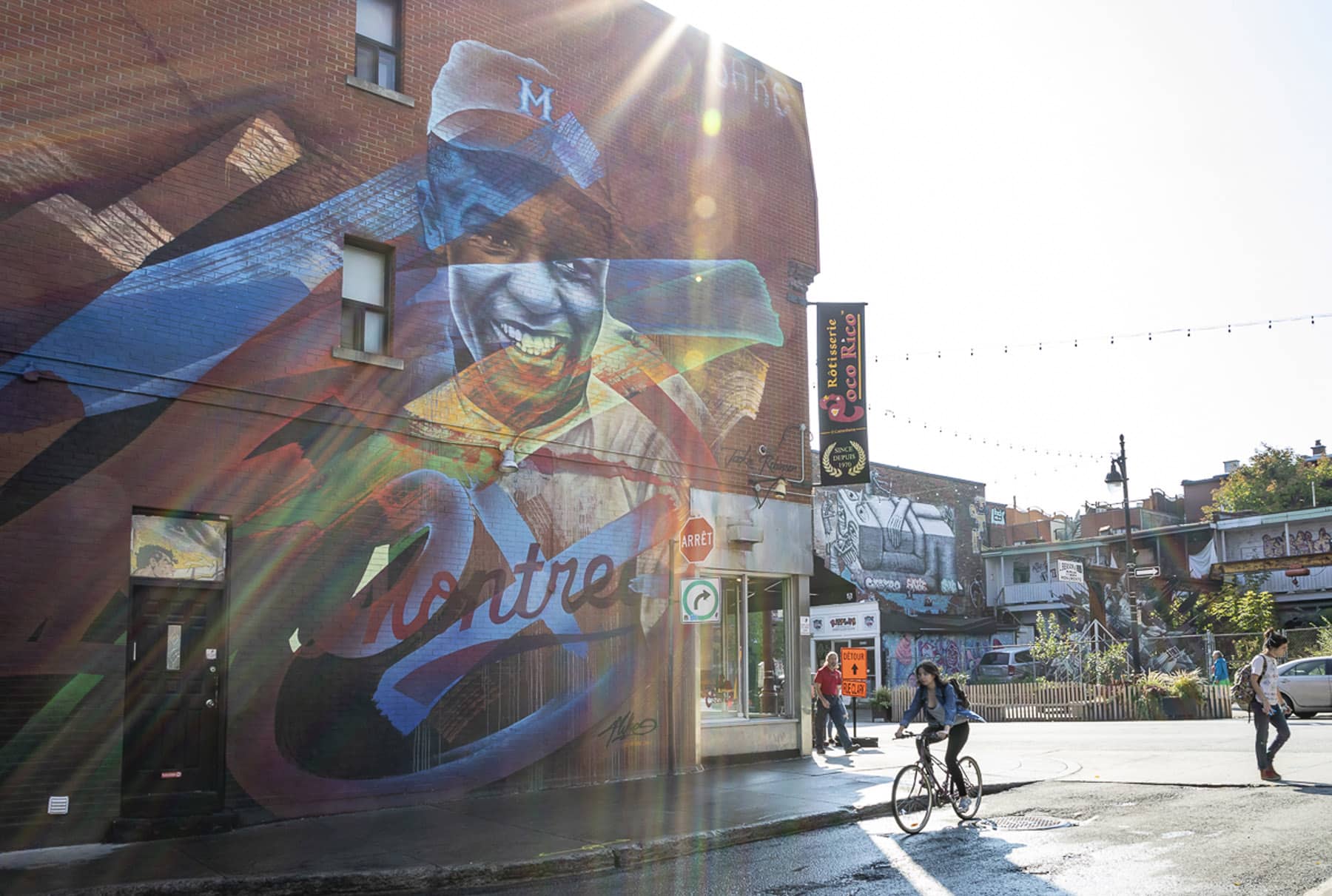 Murale Jeckie Robinson - Visiter Montréal à travers ses murales - Photo Eva Blue