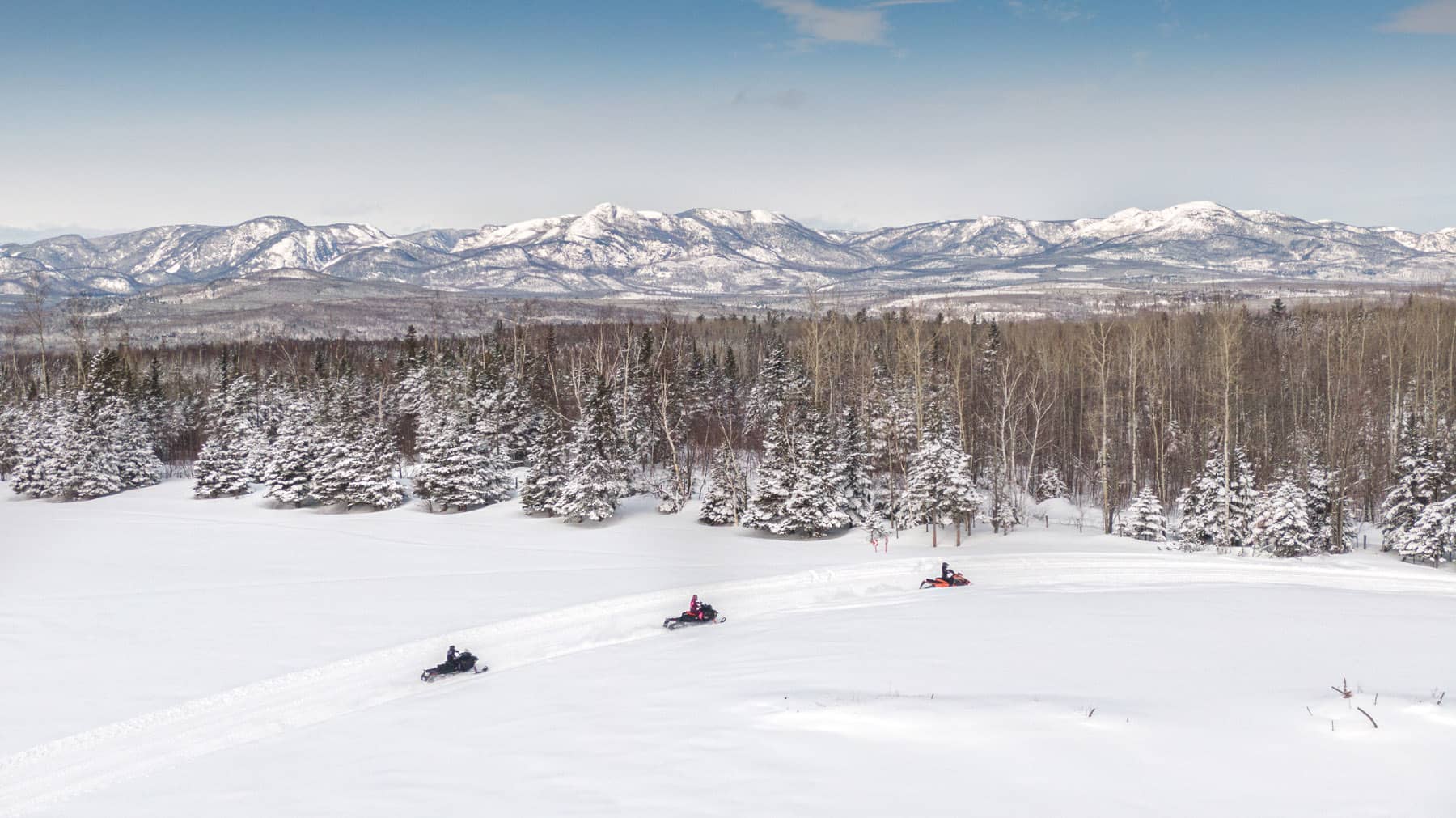 Motoneige - Charlevoix en hiver - Photo Alexis Pageau