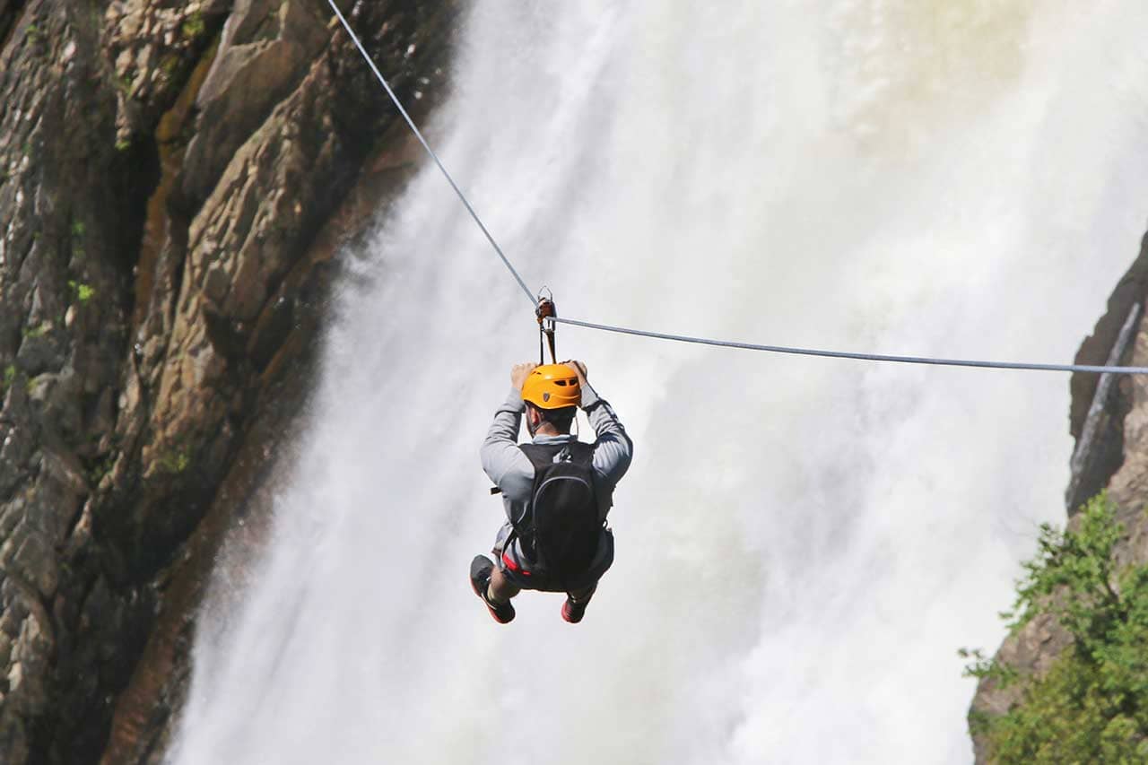 Route des Via Ferrata Québec - Chute de Montmorency - Photo Pierre Bureau
